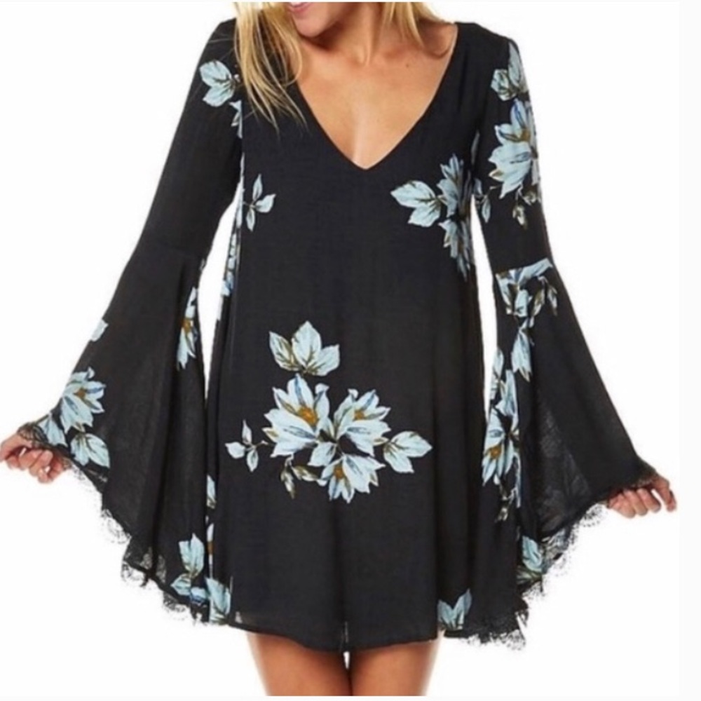 Free People Wanderer Mini Tunic Dress